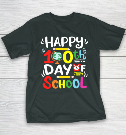 Happy 100th Day Of School 100 Days Of School Teacher Student Youth T-Shirt 3