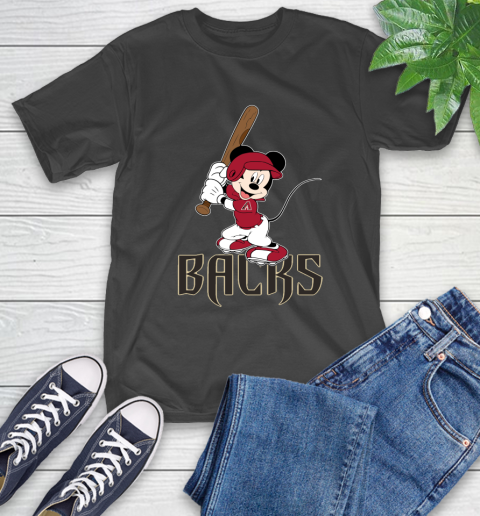 MLB Baseball Arizona Diamondbacks Cheerful Mickey Mouse Shirt T-Shirt