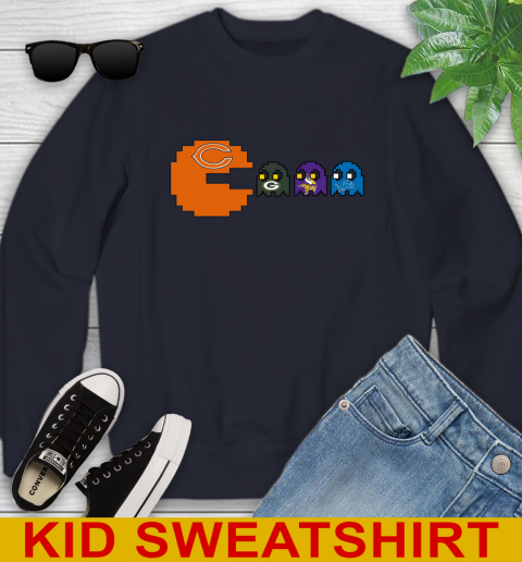 Chicago Bears NFL Football Pac Man Champion Youth Sweatshirt 3