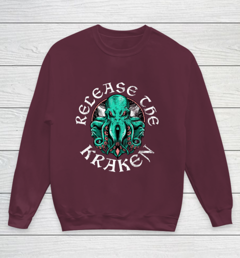 Release The Kraken Youth Sweatshirt 4