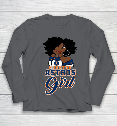 Houston Astross Girl MLB Youth Long Sleeve 8