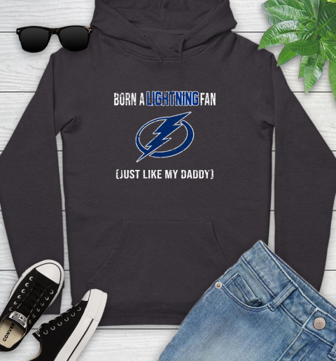 NHL Tampa Bay Lightning Hockey Loyal Fan Just Like My Daddy Shirt Youth Hoodie 6