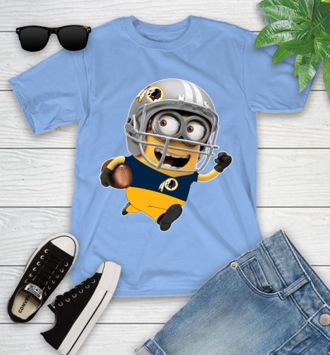 NFL Washington Redskins Minions Disney Football Sports Youth T-Shirt 11