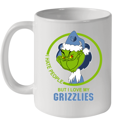 Memphis Grizzlies NBA Christmas Grinch I Hate People But I Love My Favorite Basketball Team Ceramic Mug 11oz