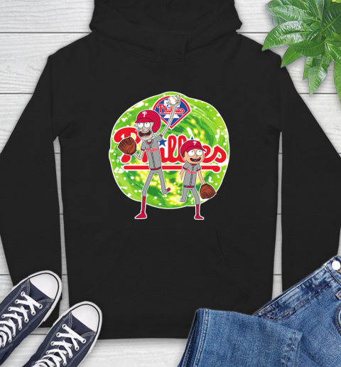 MLB Philadelphia Phillies Rick And Morty Baseball Sports Hoodie 2