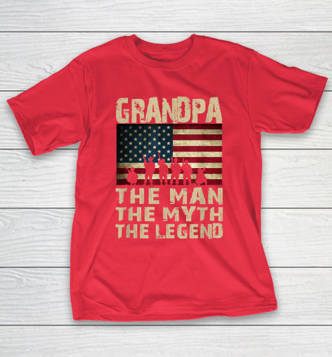 Grandpa Funny Gift Apparel  Father's Day Grandpa The Man Myth Legend T-Shirt 19