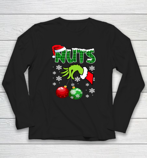 Chest Nuts Matching Chestnuts Funny Christmas Couples Nuts Long Sleeve T-Shirt