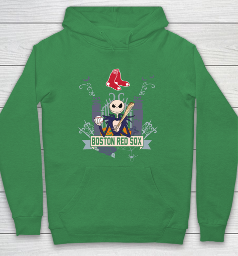 MLB Boston Red Sox Baseball Jack Skellington Halloween Hoodie 5