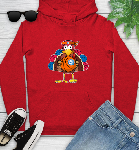 Philadelphia 76ers Turkey thanksgiving day Youth Hoodie 11