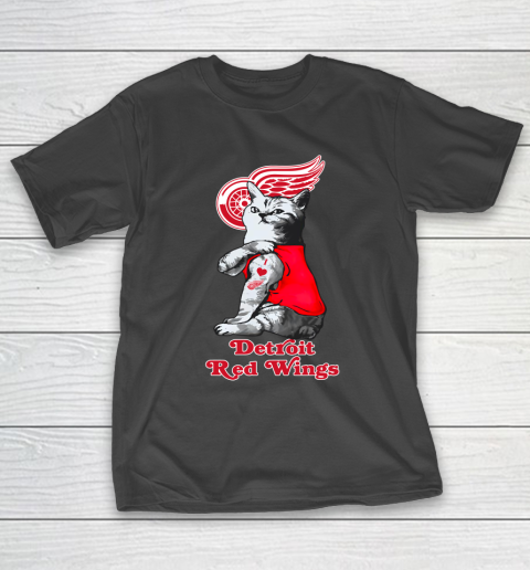 NHL My Cat Loves Detroit Red Wings Hockey T-Shirt