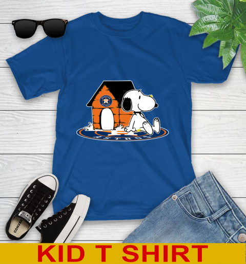 MLB Baseball Houston Astros Snoopy The Peanuts Movie Shirt Youth T-Shirt 9