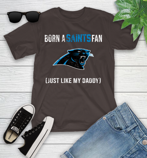 NFL Carolina Panthers Football Loyal Fan Just Like My Daddy Shirt Youth T-Shirt 6