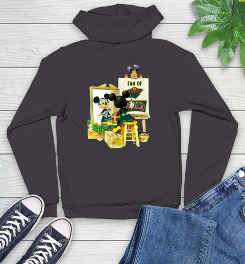 NHL Hockey Minnesota Wild Mickey Drawing Shirt 128