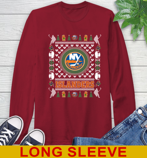 New York Islanders Merry Christmas NHL Hockey Loyal Fan Long Sleeve T-Shirt 9