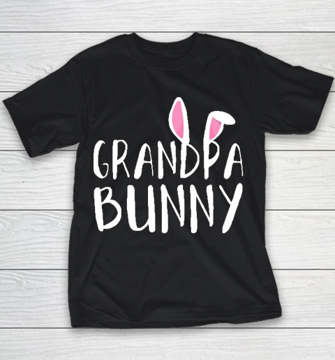 Grandpa Funny Gift Apparel  Grandpa Bunny Paps Family Matching Easter Youth T-Shirt