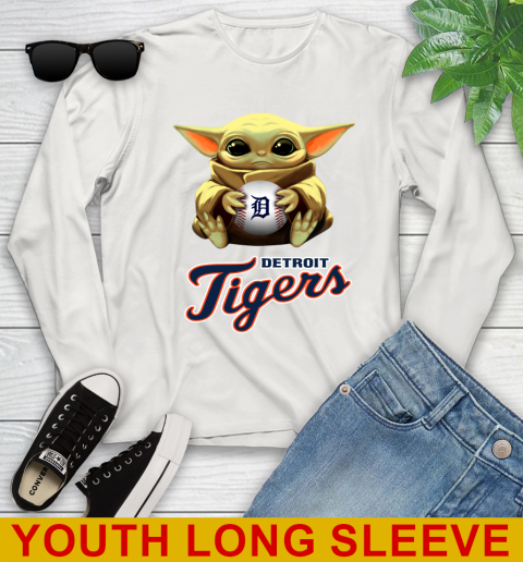 MLB Baseball Detroit Tigers Star Wars Baby Yoda Shirt 133