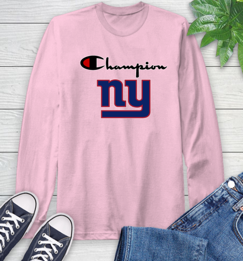 NFL Football New York Giants Champion Shirt Long Sleeve T-Shirt 8