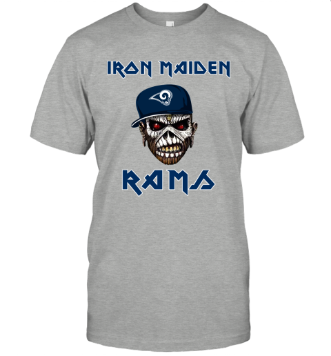 NFL Los Angeles Rams Iron Maiden Rock Band Music Football Sports A9IY3yqQGFW classic t shirt 2 95 151514 front ash