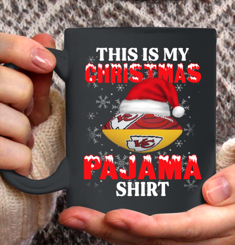 Kansas City Chiefs This Is My Christmas Pajama Shirt NFL Ceramic Mug 11oz