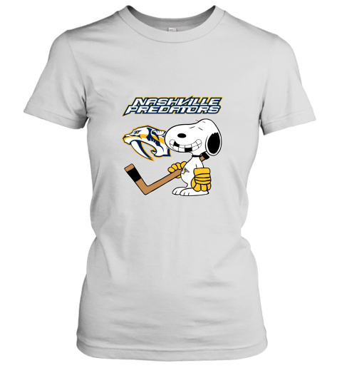 Nashville Predators Ice Hockey Broken Teeth Snoopy NHL Women's T-Shirt