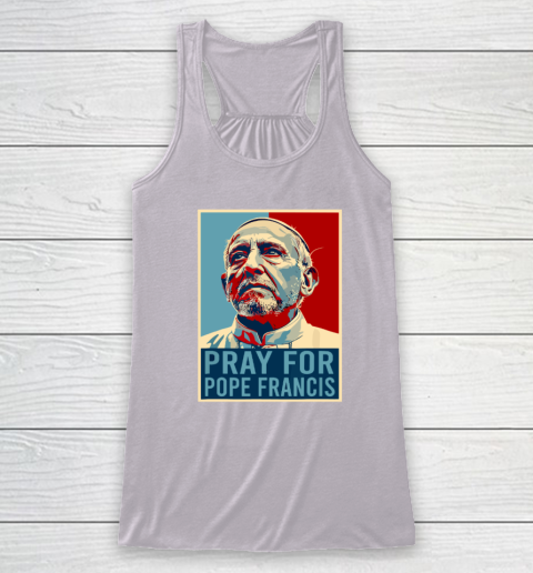 Pray For Pope Francis Racerback Tank 2