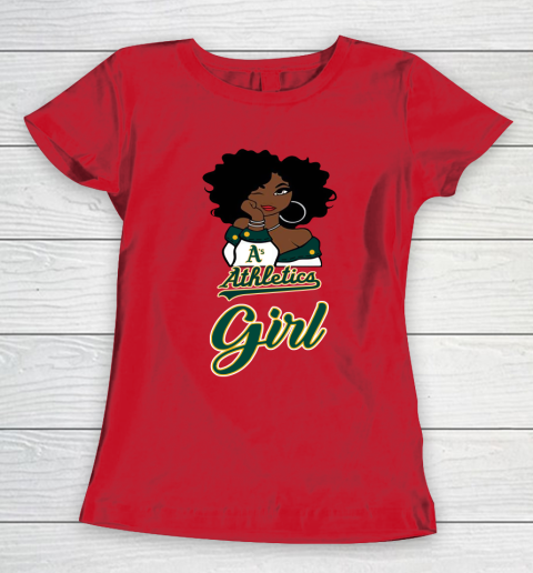 Oakland Athleticss Girl MLB Women's T-Shirt 10