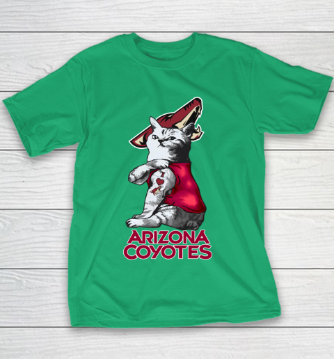 NHL My Cat Loves Arizona Coyotes Hockey Youth T-Shirt 3