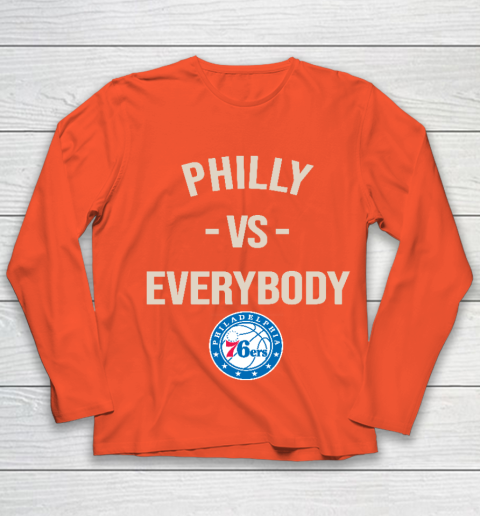 Philadelphia 76ers Vs Everybody Youth Long Sleeve 3