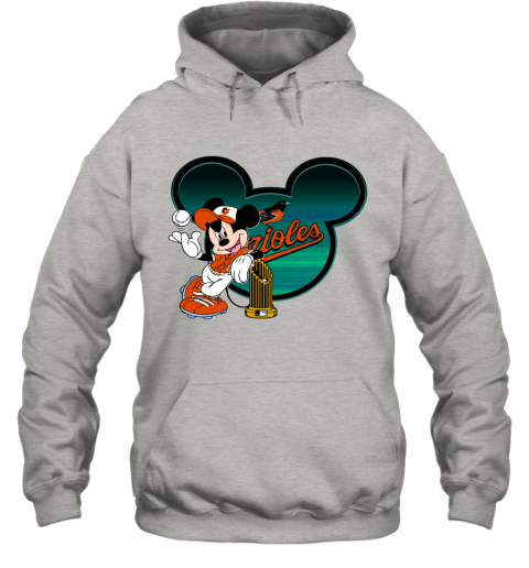 MLB Baltimore Orioles The Commissioner's Trophy Mickey Mouse Disney  Baseball T Shirt - Rookbrand