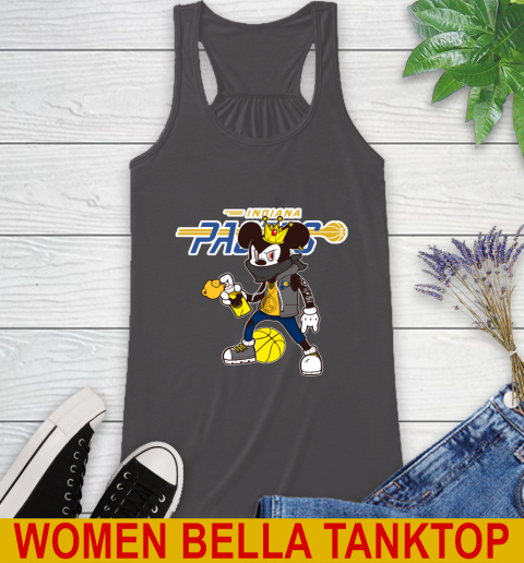 Indiana Pacers NBA Basketball Mickey Peace Sign Sports Racerback Tank 13 Indiana Pacers NBA Basketball Mickey Peace Sign Sports Racerback Tank - Image 13