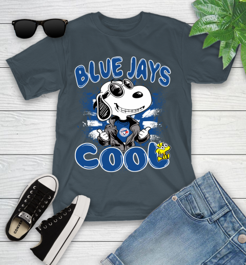 MLB Baseball Toronto Blue Jays Cool Snoopy Shirt Youth T-Shirt 9