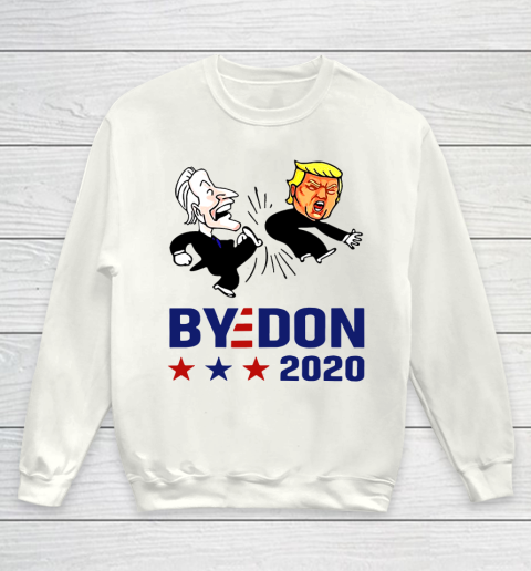 American Election 2020 Bye Don Joe Biden kick Donald Trump Funny Youth Sweatshirt