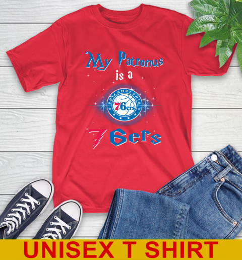 NBA Basketball Harry Potter My Patronus Is A Philadelphia 76ers T-Shirt 12