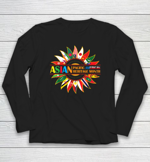 Asian American and Pacific Islander Heritage Month Sunflower Long Sleeve T-Shirt