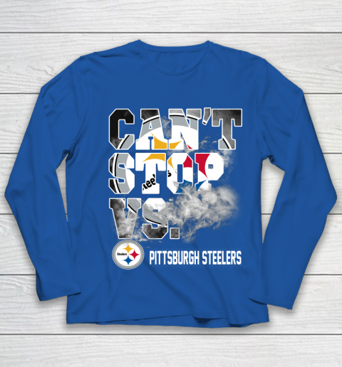 NFL Pittsburgh Steelers Can't Stop Vs Youth Long Sleeve 7