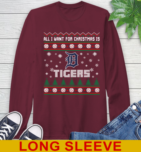 MLB All I Want For Christmas Is Detroit Tigers Baseball Sports 61