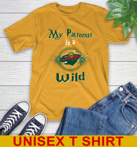 NHL Hockey Harry Potter My Patronus Is A Minnesota Wild T-Shirt 2