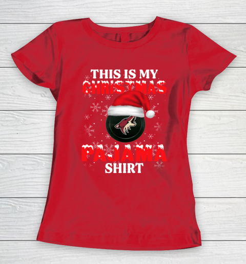 Arizona Coyotes This Is My Christmas Pajama Shirt NHL Women's T-Shirt 9