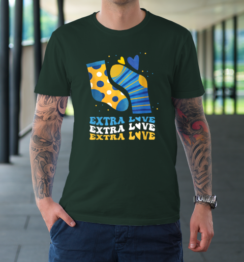 Extra Love National Down Syndrome Awareness Down T-Shirt 11