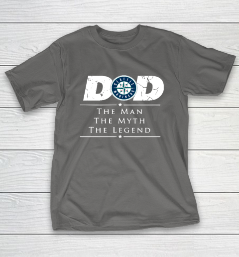 Seattle Mariners MLB Baseball Dad The Man The Myth The Legend T-Shirt 8