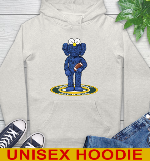 NFL Football Green Bay Packers Kaws Bff Blue Figure Shirt Hoodie 12