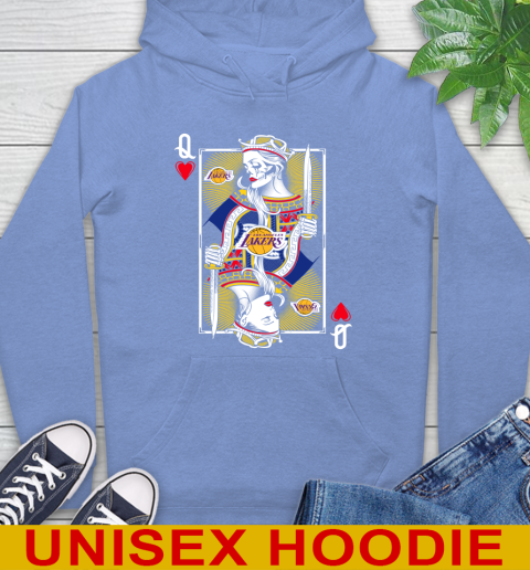 NBA Basketball Los Angeles Lakers The Queen Of Hearts Card Shirt Hoodie 11
