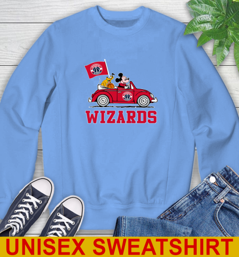 NBA Basketball Washington Wizards Pluto Mickey Driving Disney Shirt Sweatshirt 11