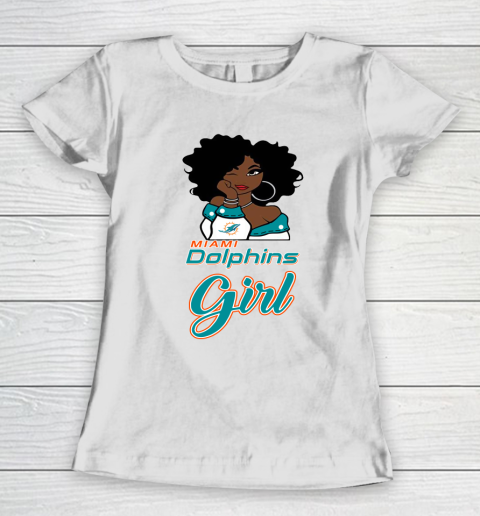 Miami Dolphins Girl NFL Women's T-Shirt 3