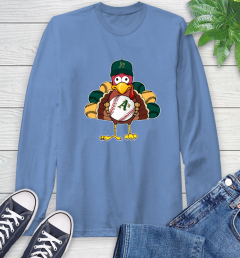 Oakland Athletics Turkey thanksgiving Long Sleeve T-Shirt 11