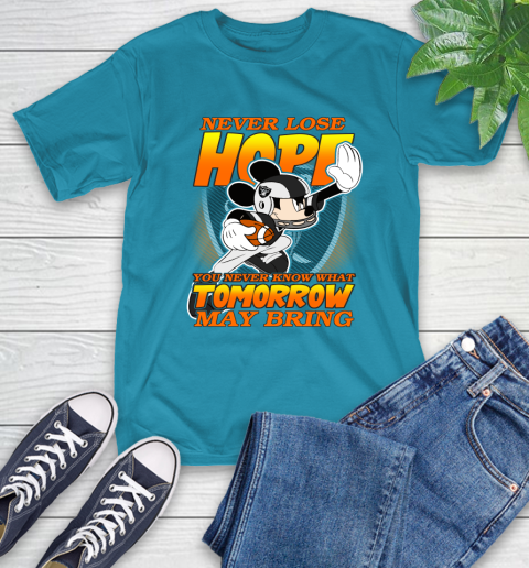 Oakland Raiders NFL Football Mickey Disney Never Lose Hope T-Shirt 9