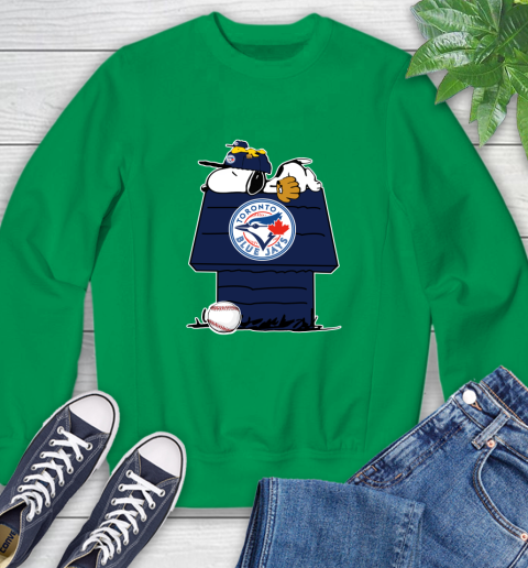MLB Toronto Blue Jays Snoopy Woodstock The Peanuts Movie Baseball T Shirt Sweatshirt 6