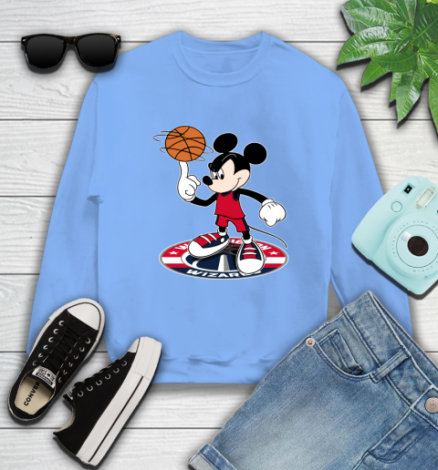 NBA Basketball Washington Wizards Cheerful Mickey Disney Shirt Sweatshirt 11