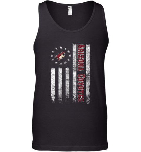 NHL American Flag Hockey Sports Arizona Coyotes Tank Top