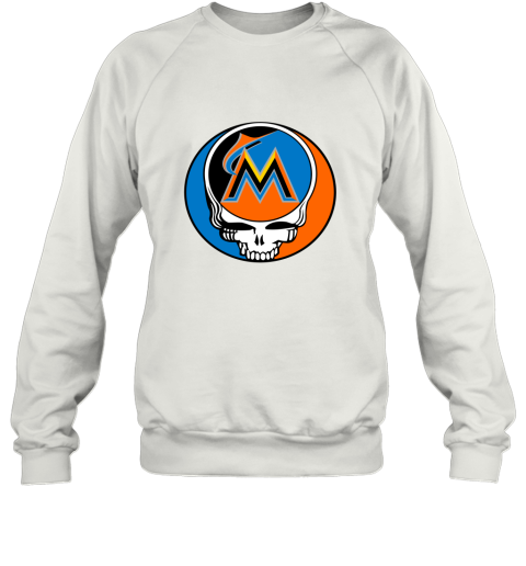Miami Marlins The Grateful Dead Baseball MLB Mashup Sweatshirt